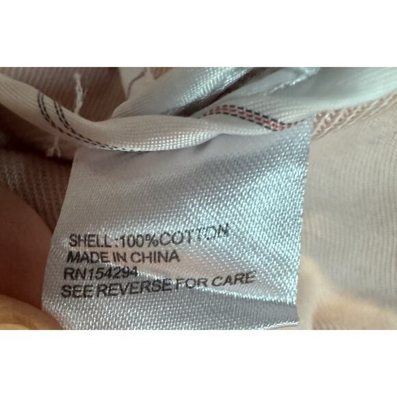 Evereve Blush Pink Lenox Blazer Sz L Double Breasted Cotton Jacket - Picture 10 of 11